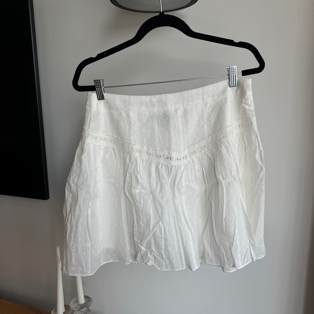 Ivory Mini Skirt - Picture 2 of 3